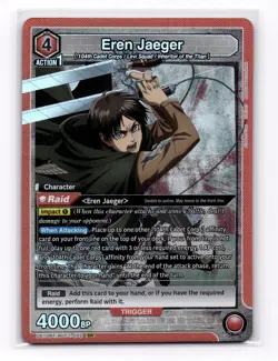 Union Arena Attack On Titan Eren Jaeger UE01BT/AOT-1-092 SR - Image 1