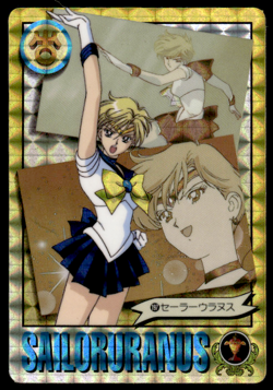 Sailor Uranus 197 Prism Holo Bandai Carddass Japanese Sailor Moon Card ~ HP - Image 1