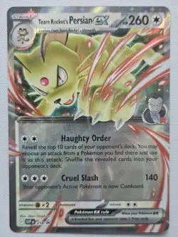 Team Rocket's Persian ex Promo SV: Scarlet & Violet Promo Cards 218 NM - Image 1