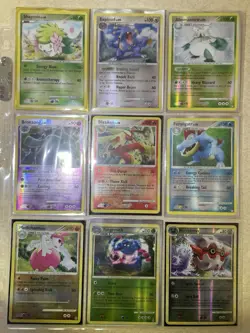 Pokemon Card Lot 9 Vintage Rare Reverse Holos 🔥 2007-2011 DP era LP-HP - Image 1
