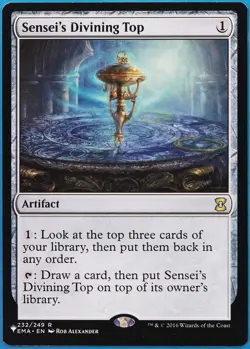 Sensei's Divining Top (The List) Eternal Masters NM Rare CARD (512896) ABUGames - Image 1