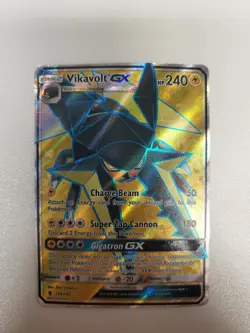 Vikavolt GX - 134/145 - Pokemon Guardians Rising Sun & Moon Ultra Rare Card DMG - Image 1