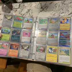 Pokemon Binder Collection 600+ Cards! Holos Reverse Holos Read - Image 1