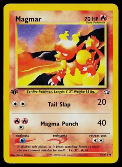 Pokemon Neo Genesis 40/111 Magmar 1st Edition Pokemon Card - Image 1