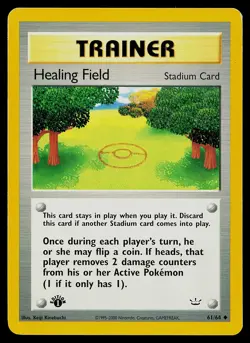 Pokemon Card Healing Field 61/64 Neo Revelation 1st Edition - Image 1