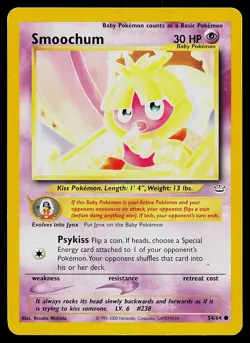Pokemon Neo Revelation 54/64 Smoochum Pokemon Card - Image 1