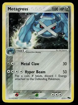 Pokemon POP Series 1 Metagross 2/017 Pokemon Card Holo Rare - Image 1