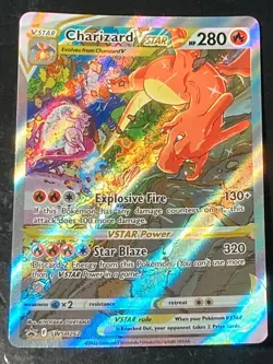 Charizard VSTAR SWSH262 UPC Black Star PROMO Alt Art Pokemon Card NEAR MINT #V4 - Image 1