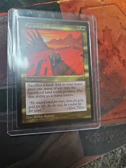 MTG—Squandered Resources Visions—LP NM—vintage Magic the Gathering—Reserve List - Image 1