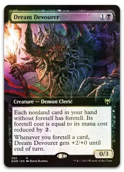 Dream Devourer (Extended Art) #352 (Foil) (LP) Kaldheim KHM Magic MTG - Image 1