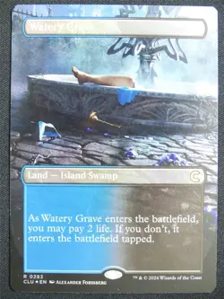Watery Grave Borderless Foil - CLU - Mtg Card #22B - Image 1
