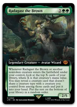 Radagast the Brown (Extended Art) #365 (NM) Lord of the Rings LTR Magic MTG - Image 1