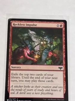 Reckless Impulse The List Reprints - Image 1