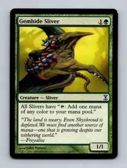Gemhide Sliver Time Spiral Non-Foil MTG NM - Image 1