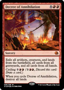 1x Decree of Annihilation - Foil Light Play MTG Magic - Kid Icarus - - Image 1