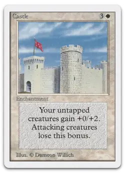 Castle (NM) Unlimited Edition 2ED Magic MTG - Image 1