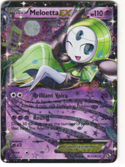 Meloetta EX Pokemon TCG Legendary Treasures RC11/RC25 HP - Image 1