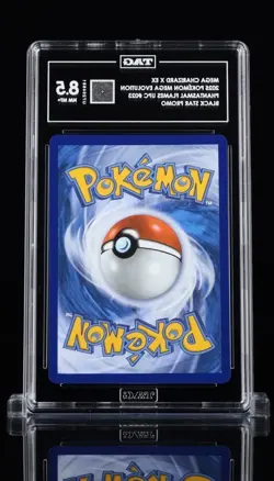 Pokemon Mega Charizard X EX 023 Me: Mega Evolution Promo TAG 8.5 Holo 2025 - Image 2