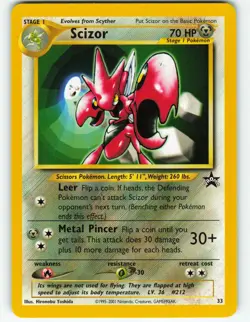 Scizor - #33 WOTC Black Star Promo - Pokemon TCG - 2001 - Image 1