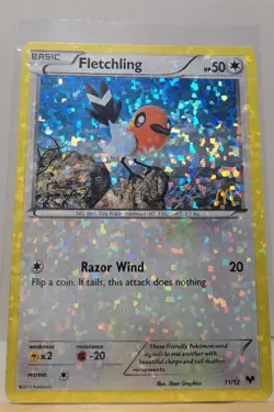 Pokemon Tcg Fletchling 11/12 Confetti Holo McDonald's Promos - Image 1