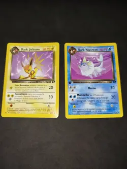 Pokemon Dark Jolteon + Dark Vaporeon 1st Italiane Team Rocket - Image 1