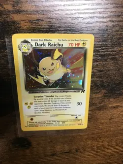 Pokemon Cards Dark Raichu 83/82 Team Rocket Holo Clean Secret Rare - Image 1