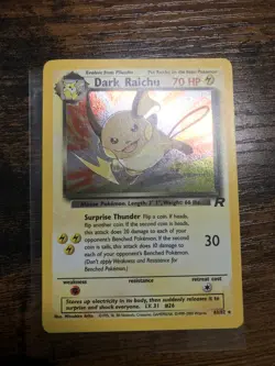 Pokemon Cards Dark Raichu 83/82 Team Rocket Holo Clean Secret Rare - Image 2