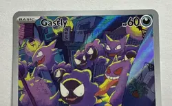 TCG Pokemon English Illustration Rare Gastly 177/162 SV05: Temporal Forces Holo - Image 2