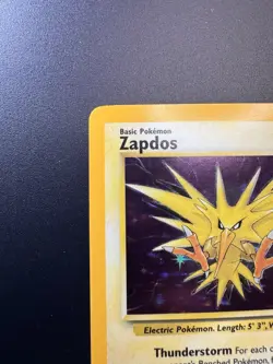 Pokemon Zapdos 15/62 Fossil 1999 Unlimited Holo Rare WOTC - Image 2