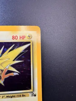 Pokemon Zapdos 15/62 Fossil 1999 Unlimited Holo Rare WOTC - Image 5