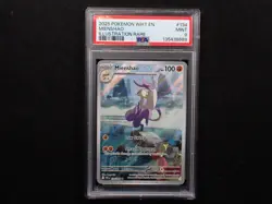 2025 POKEMON WHT EN-WHITE FLARE ILLUSTRATION RARE #134 MIENSHAO PSA 9 - Image 1
