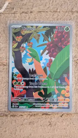 Pokemon TCG Tropius 195/193 Scarlet & Violet Paldea Evolved Illustration Rare - Image 1