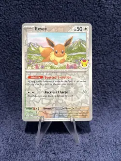Eevee - (Pokemon Day 2025) (Reverse Cosmos Holo) 074/131 - NM/M 🔥🔥 - Image 2