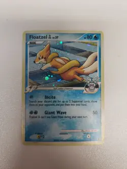 Pokemon TCG - Floatzel GL 4/111 SP Platinum Rising Rivals Holo DMG - Image 1