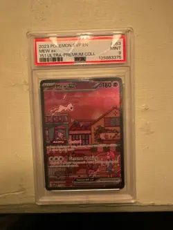 2023 Pokemon SVP EN 151 Ultra-premium Collection Mew ex 053 PSA 9 - Image 1