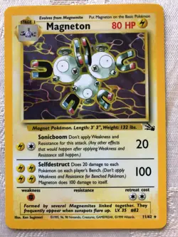 Pokemon Fossil Holo Magneton #11 - Image 3