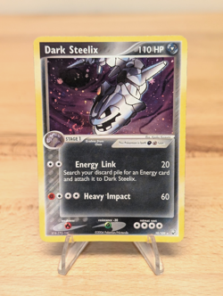 2004 EX Team Rocket Returns Dark Steelix Foil Mouth SWIRL Vtg 10/109 HP-Damage - Image 1