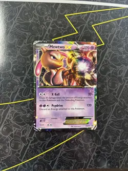 Pokemon TCG Mewtwo ex Legendary Treasures 54/113 Holo Holo Rare EX - Image 1