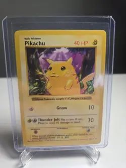 Pokemon Tcg Shadowless Yellow Cheeks Pikachu 58/102 - Image 1