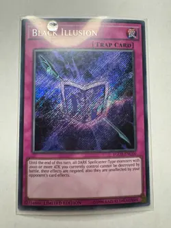 YUGIOH Black Illusion Secret Rare Ltd Edition YGLD-ENC00 - Image 1