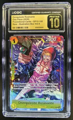 2026 One Piece Donquixote Rosinante Super Rare Illustration #108 BGS 10 PRISTINE - Image 1