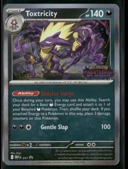 Toxtricity MEP 017 STAFF - Pokemon TCG Phantasmal Flames 2025 Promo NM - Image 1
