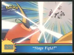 Pokemon Topps "Stage Fight" OR7 Orange Islands Blue Logo - Image 1