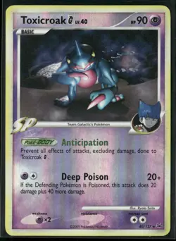 Toxicroak G 40/127 Reverse Holo - Pokemon TCG Platinum - Image 1