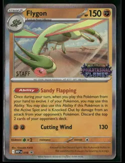 Flygon MEP 016 STAFF - Pokemon TCG Phantasmal Flames 2025 Promo NM - Image 1