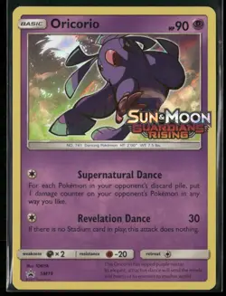 Pokemon TCG Oricorio SM19 Black Star Promo Guardians Rising Pre Release - Image 1