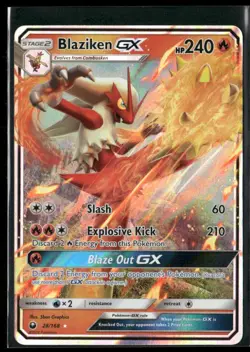 Pokemon TCG Blaziken GX 218/168 Ultra Rare Celestial Storm - Image 1