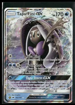 Pokemon TCG Tapu Fini GX 39a/147 Ultra Rare Burning Shadows Alternate Art - Image 1