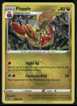 Flapple SWSH189 - Pokemon TCG Black Star Promo 2022 LP - Image 1