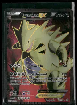 Tyranitar EX (91 Full Art) 91/98 Holo - Pokemon TCG XY - Ancient Origins - Image 1